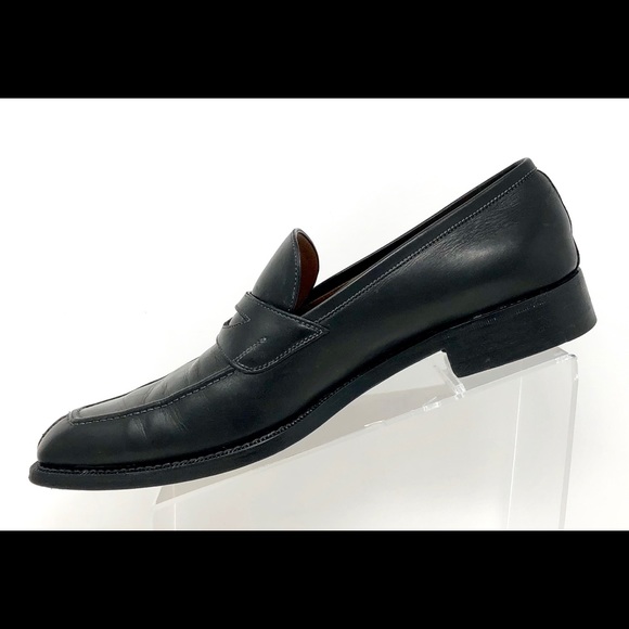 a.testoni Black Label Split Toe Penny Loafers - Picture 3 of 8